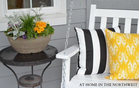 spring porch at home in the nw